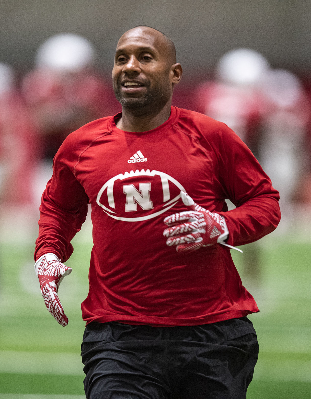 NU football practice, 8.7
